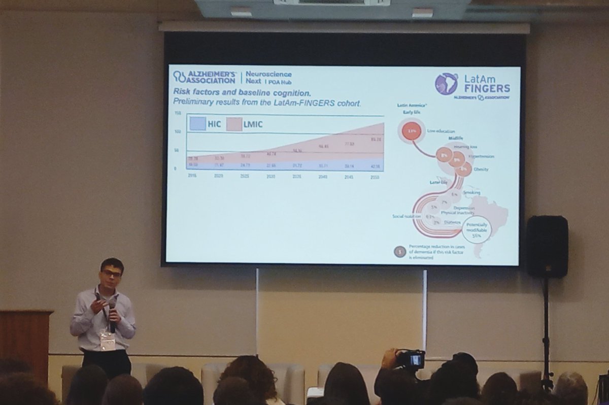 #AAICNeuro 
🌟Lightning Presentation Round (Porto Alegre Hub)🌟
Excellent presentation by @ni_corv about LatAm FINGERS project! 🇦🇷🇧🇷