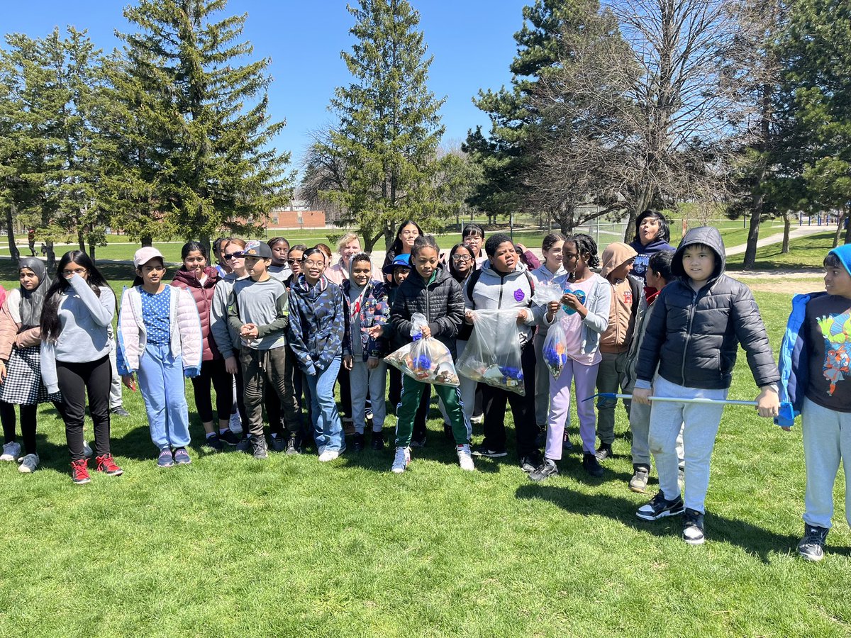 Earth Day at Lucy Maud! Showing care for the Land.