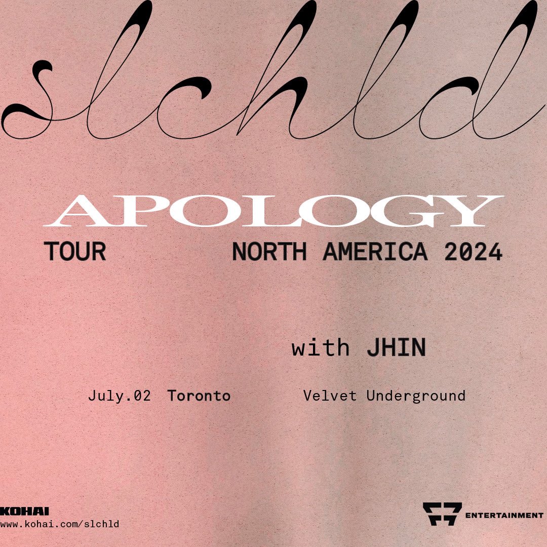 JUST ANNOUNCED: Catch Korean-Canadian R&B artist slchld when he comes to Velvet Underground on July 2nd! On Sale: Wed Apr 24th | 10am 🎟️ tinyurl.com/47ensk5x