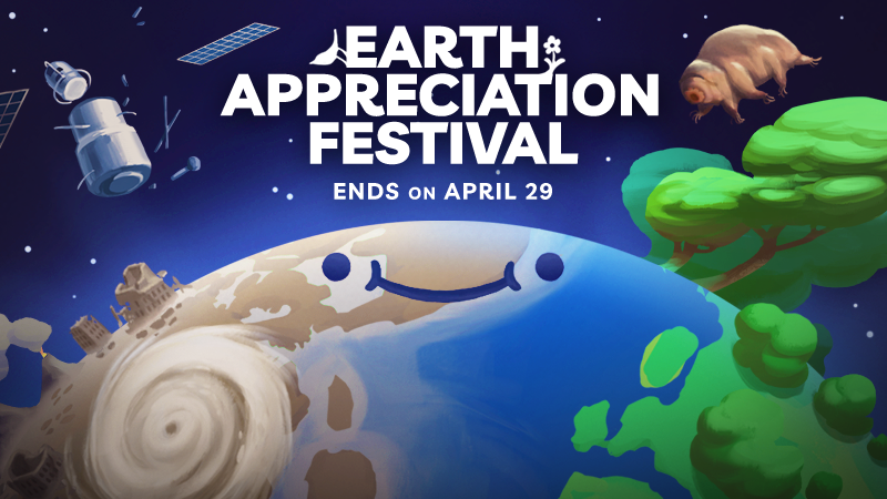 Super happy to once again co-organise the #EarthDay2024 Sale on Steam, featuring 130+ nature and eco-dystopian games. Check it out! ☀️🌸🦕 store.steampowered.com/sale/Appreciat… RTs appreciated 🐦