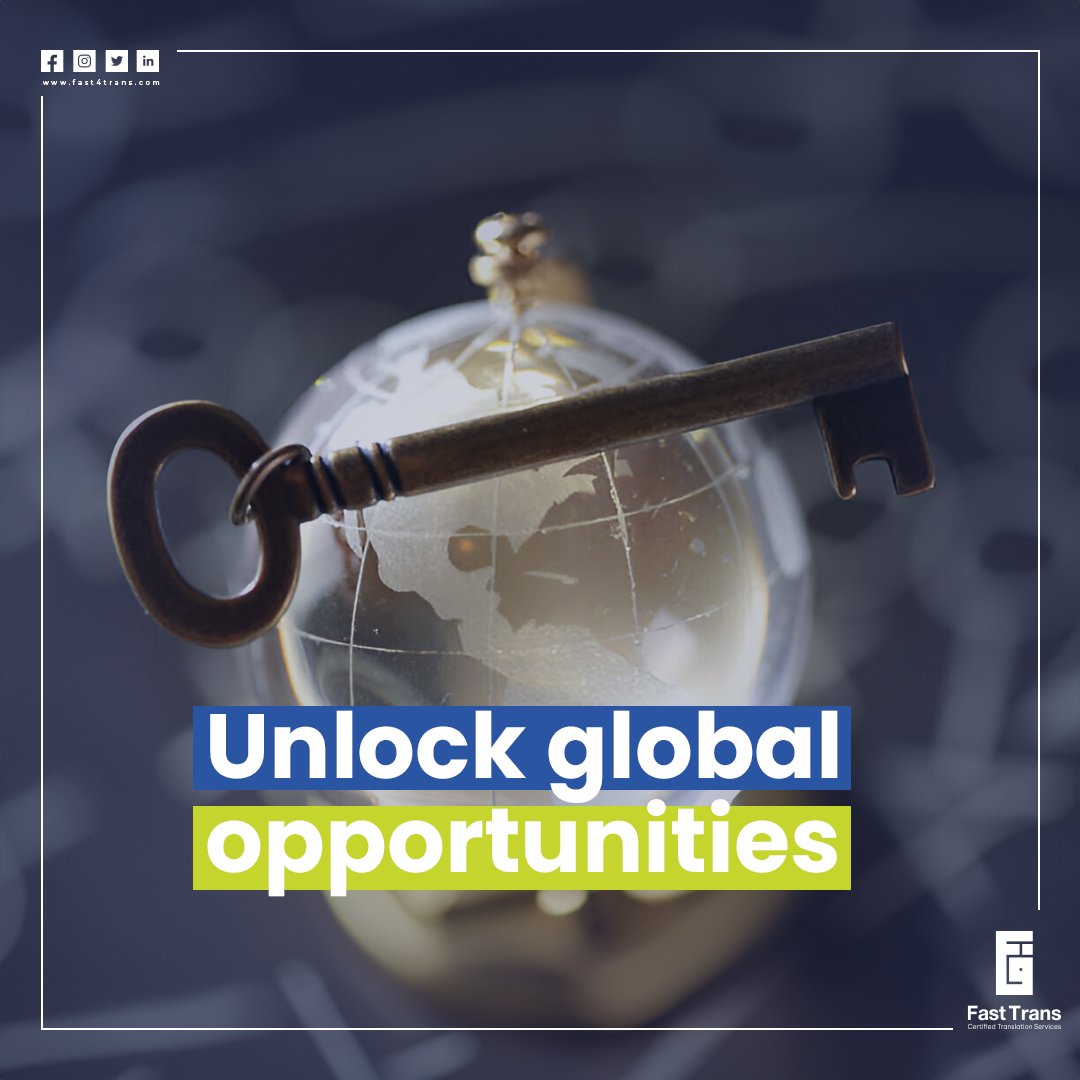 FastTrans21's tweet image. Unlock global opportunities with Fast Trans. Our ISO 9001 certified translations open doors to new markets. 
#GlobalReach #Translation
#Translation #ISO9001 #Fast_Trans
#TranslationServices