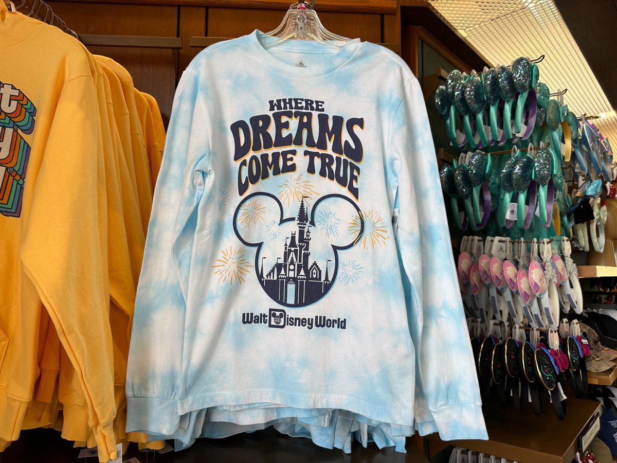 Where Dreams Come True Long Sleeve Shirt 📍Port of Entry at EPCOT 🏷️$44.99