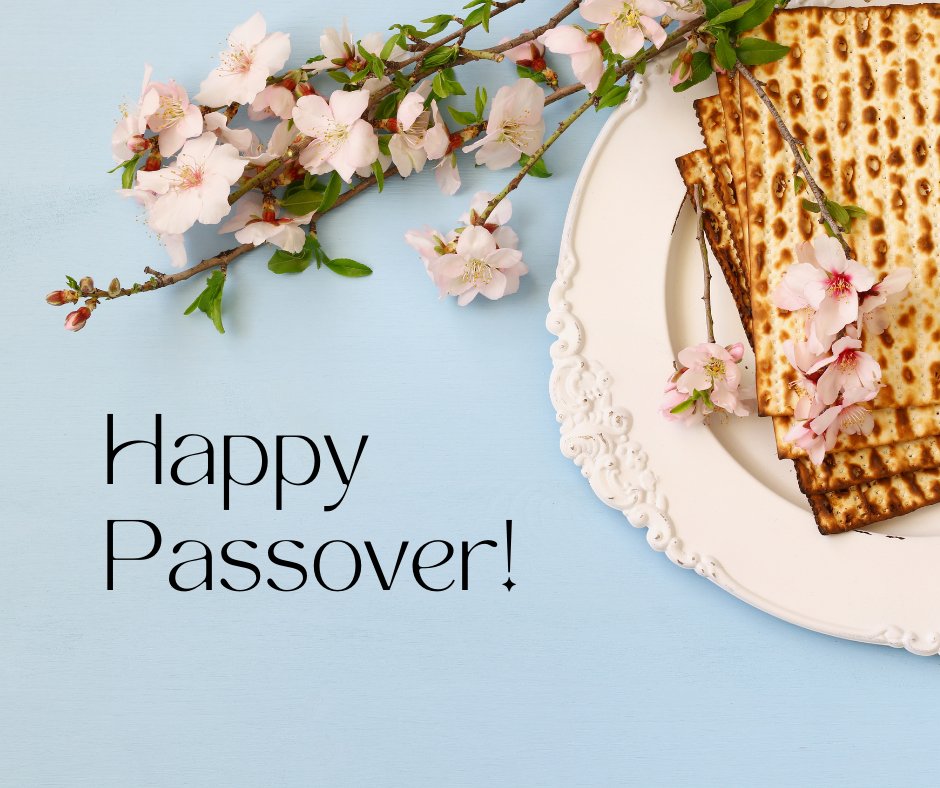 Nous souhaitons de joyeuses fêtes à celles & à ceux qui célèbrent #Pessah. 

Chag sameach !

We wish all those celebrating #Pesach a very happy holiday.
