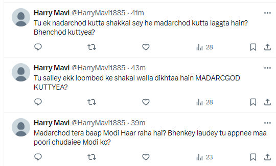 Jehadi bots throwing up their s**t on my TL.