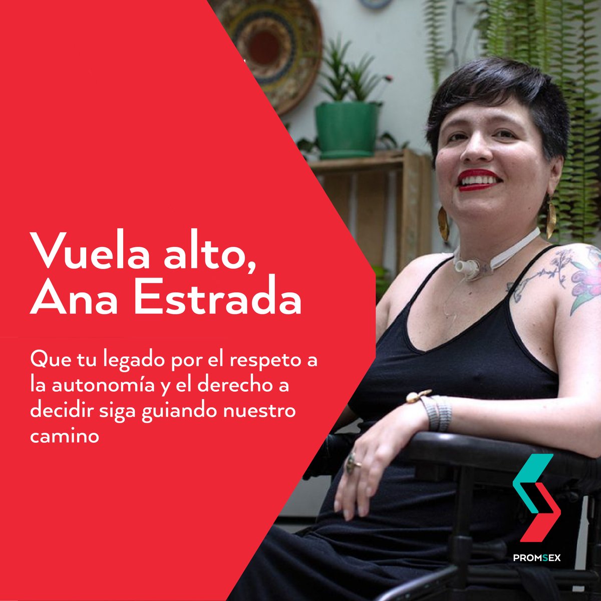 Gracias Ana Estrada, por tu lucha y valentía por el derecho a una muerte digna en el Perú 🕊️.