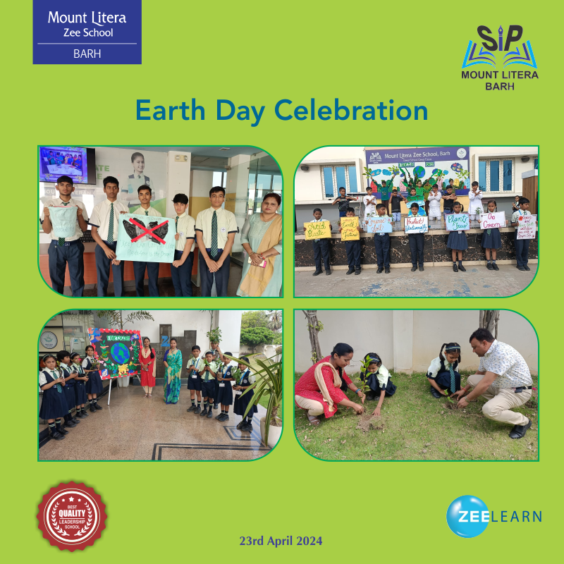 'The Earth is what we all have in common - wendell berry '
Activities held in MLZS BARH to embrace earth day celebration and environment knowledge :-
1. Plantation - class 1 to 5
2. Poster making - class 6 to 8
3. No plastic camping - class 9
4. Scientific Nomenclature- class 12