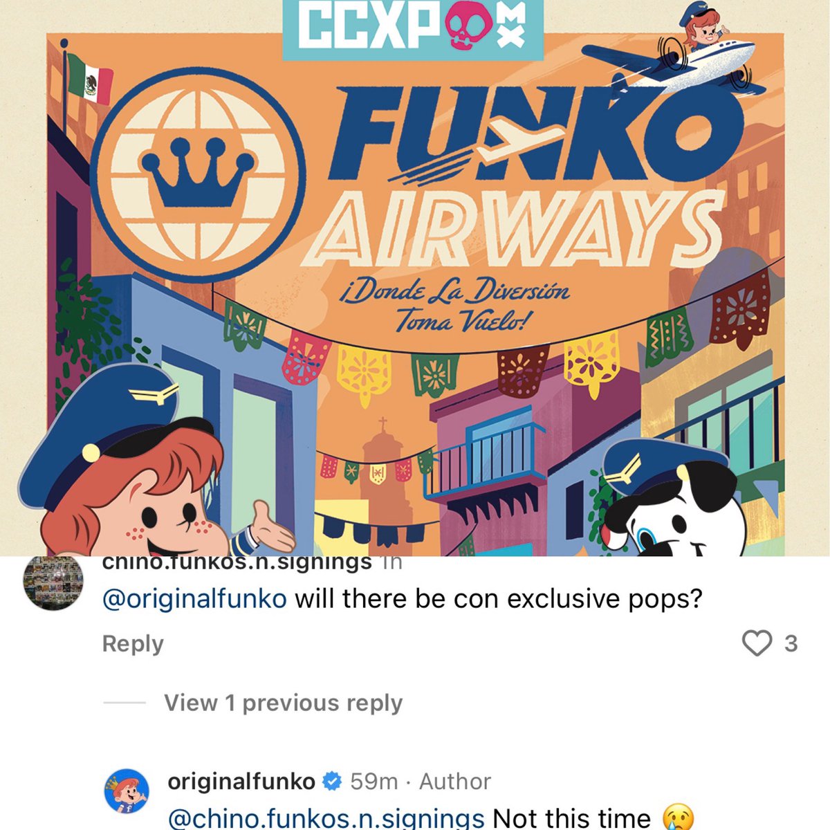 No con exclusives will be at CCXP. Mike Becker will be there for some fun. . #Funko #FunkoPop #FunkoPopVinyl #Pop #PopVinyl #Collectibles #Collectible #FunkoCollector #FunkoPops #Collector #Toy #Toys #DisTrackers