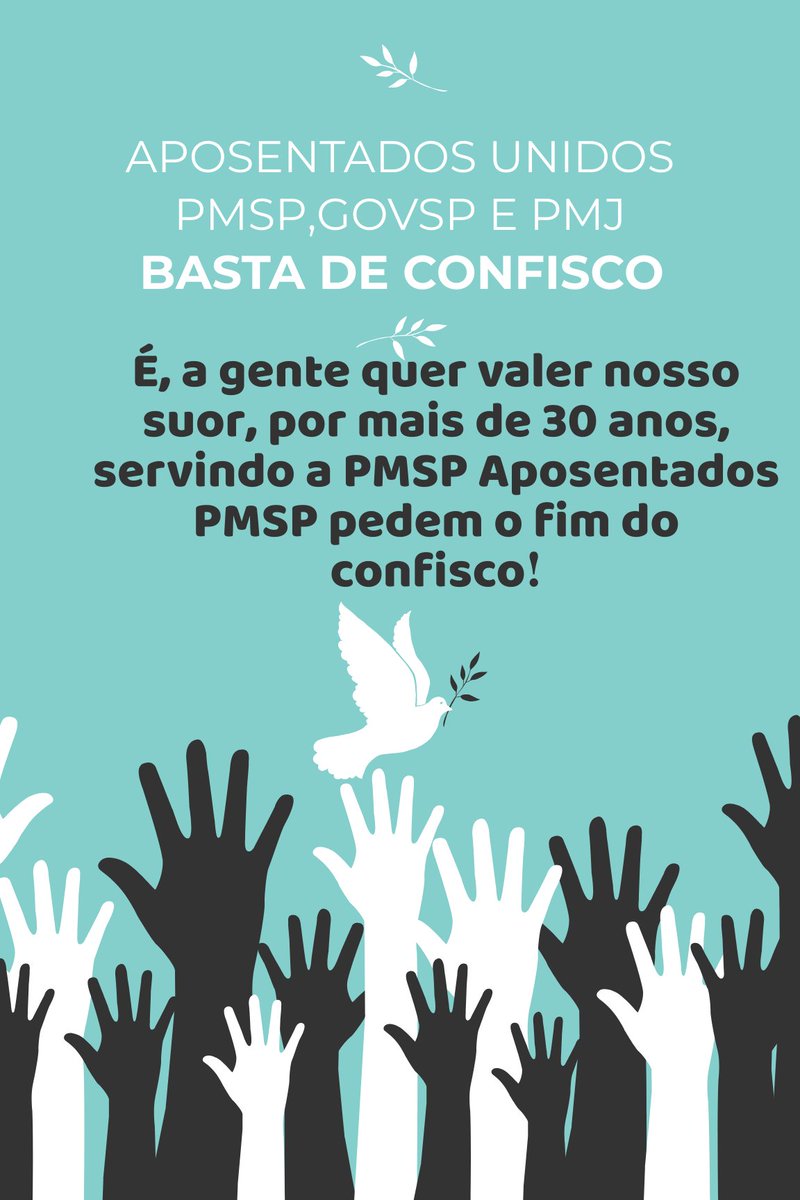 @InesNasciment12 Respeito aos aposentados PMSP! Cancelar o desconto de 14% é urgente, Prefeito Ricardo Nunes. @ricardo_nunessp @camarasaopaulo @crismonteirosp @DanielAnnenberg @danilodoposto #LulaBrasilComL Confisco Desumano #RicardoNunesPrefakeSP