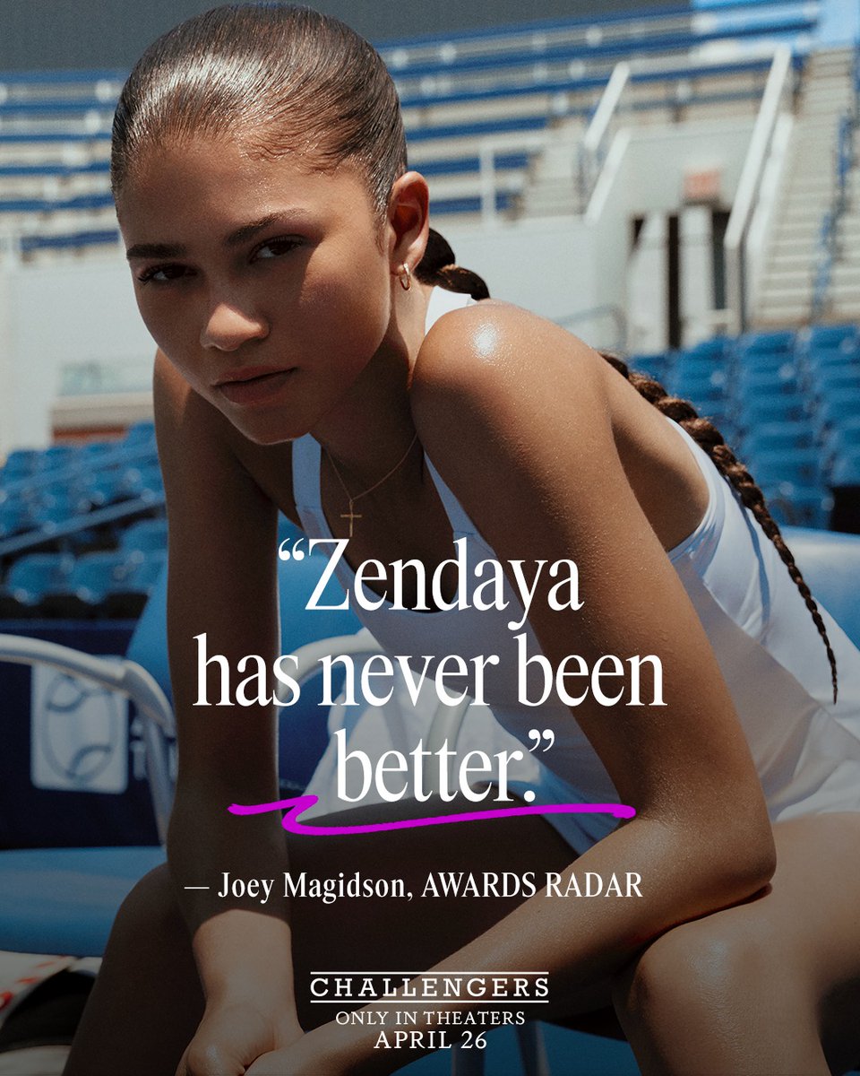 Zendaya stars in CHALLENGERS, opening Friday at the Fargo Theatre. Get tickts to the new sports drama from Oscar-nominated director Luca Guadinigno: fargotheatre.org/movies/challen…