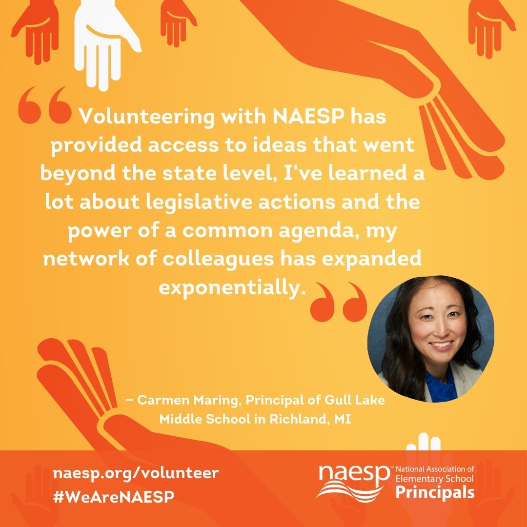 🌟Join us in expressing deep gratitude to @Dr_Maring for her remarkable dedication & tireless efforts in advancing #edleaders & the principal profession! Thank you, Carmen, for your invaluable service as a volunteer on the @NAESP Board of Directors! naesp.org/get-involved/v…