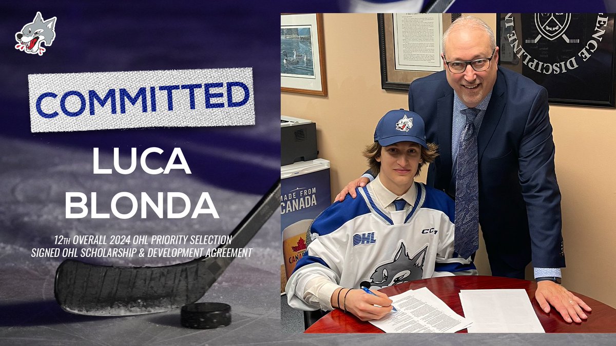 Luca Blonda Commits to Wolves 🤩 ✍️ “He is a dynamic player with excellent skating and is an outstanding, puck-moving, right-shot defenceman who we know our fans will absolutely love. We welcome Luca and his family to the Sudbury Wolves.” - GM Rob Papineau 📰:…