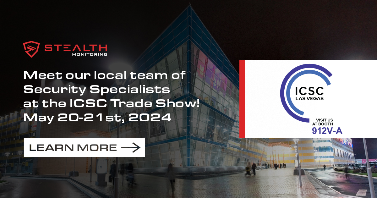 Stealth Monitoring's #security experts are gearing up for @ICSC Las Vegas 2024! Reserve your time to meet with them at the show for a one-on-one consultation and demos of how our live video monitoring solution can help solve your security challenges.

ow.ly/gi3x50RlAQf