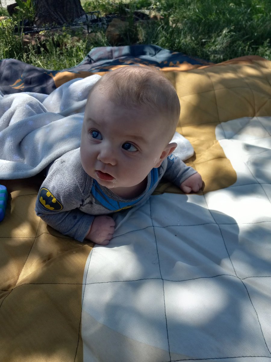 vlovest98's tweet photo. #12Gage helping with a new recipe and then we went outside. Jace was enjoying some fresh air while big brother got nice a dirty🤣 #Springtime in #Kansas https://t.co/DKF2ul1INH