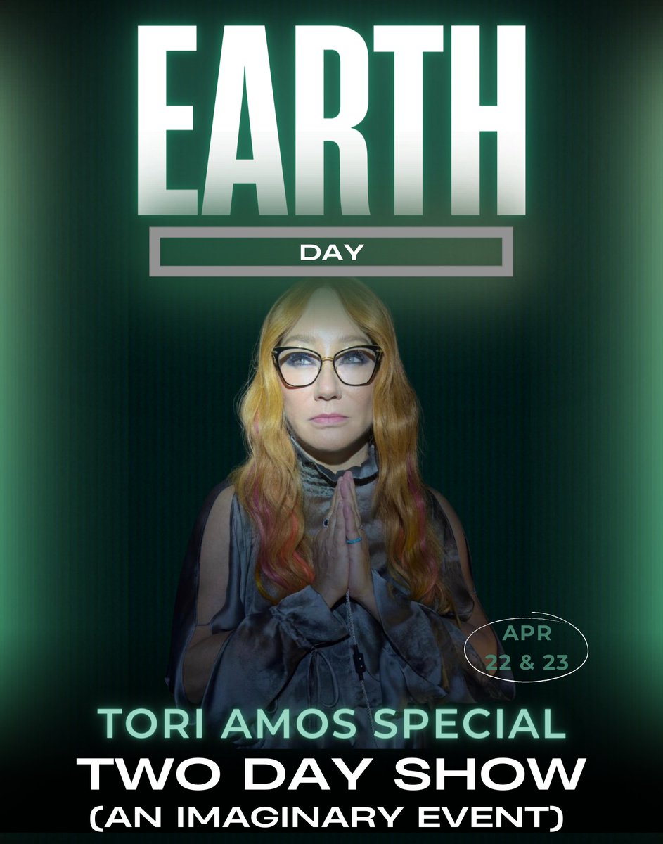 @OurOcean @hersleepingtree @ucrucifymyself @tori_touring @PHeraghty @FoundTori @iieeef @ToriAmosAIArt @doughnutsong98 @MrsCrabbyApple @GQnothingtofear I made up a #EarthDay2024 'set list' (YouTube playlist) for fun. 

It would be fab if @toriamos ever did a real #EarthDay show, but in the meantime, join us for this pretend event! 

The event page will have a 'freak out' thread, like with a real show! facebook.com/events/7555368…