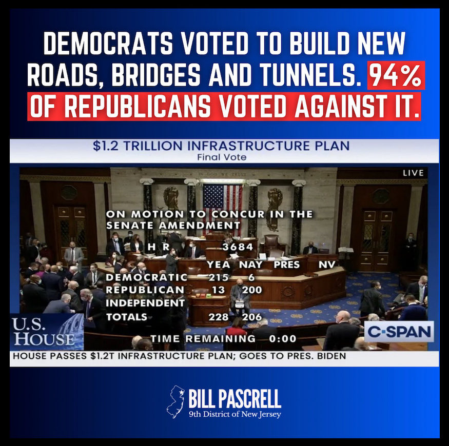 WOW! Who thinks that those SAME Republicans will 'take the credit' for Biden infrastructure projects in their electoral areas, especially in the lead up to the general election? 🙋‍♂️ #BetterWithBiden #VoteBlueIn2024 💙