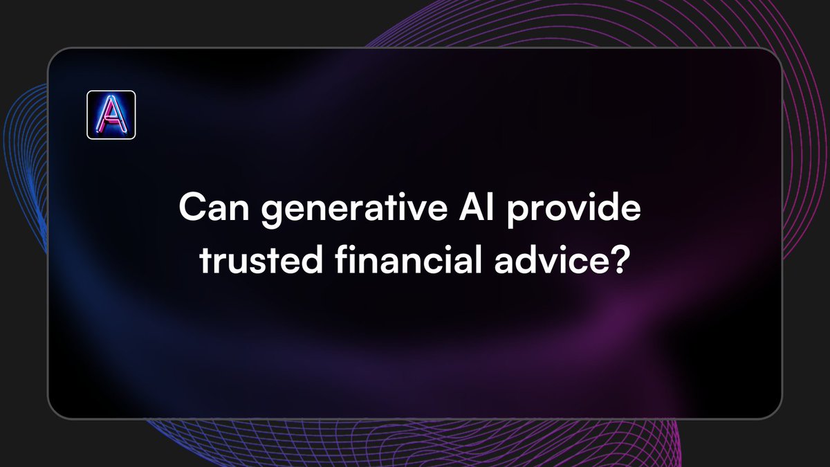 1/3 At the 2024 MIT AI Conference, Prof. Andrew Lo presented a significant study on generative AI's role in finance. Can LLMs like GPT-4 replace human financial advisors? The research shows promise, with AI nearly passing expert benchmarks. #AIinFinance #TrustedAI
