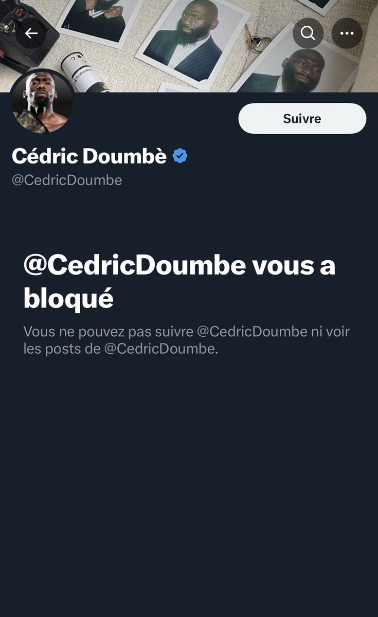 Il call-out Khamzat Chimaev, McGregor, Kamaru Usman, Colby Covington, Masvidal, etc. 
Il crie 't’es mort' à ses adversaires, mais un tweet d’un compte avec 500 followers et ça bloque direct