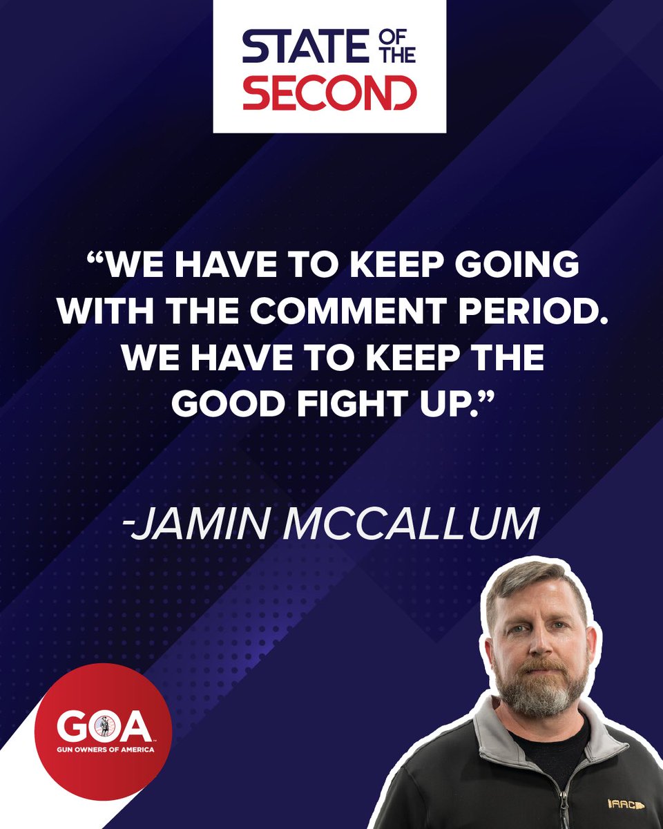 Engaging in comment periods is vital for defending the Second Amendment. Stay informed with @GunOwners to know when the next one begins! Listen to the episode with @palmettoarmory , link below!👇 linktr.ee/stateoftheseco…