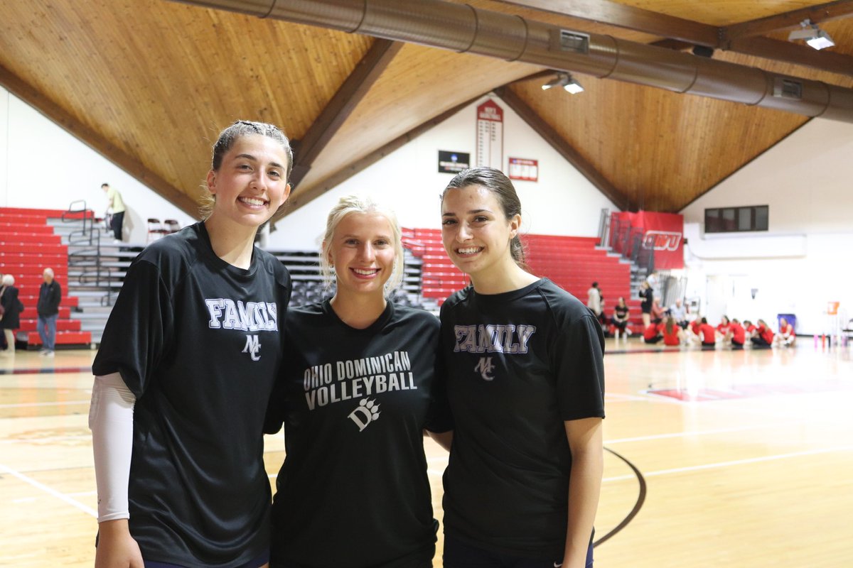 impact_ohio's tweet photo. Impact Alum Mia Silva, Ellie Kirker and Riley Hohman got to compete against each other at their Spring season tournament last Saturday.  Impact was well represented when Marietta College and Ohio Dominican University player each other! https://t.co/w9dwsmlo3x