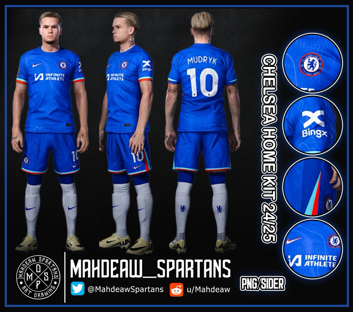 🏴󠁧󠁢󠁥󠁮󠁧󠁿- Chelsea Home Kit 2024/25 (Leaked) 🔥😍
**PNG/Sider
👇Download 👇
drive.google.com/drive/folders/…

 #efootball #pes2020 #pes2021 #pes20 #pes21 #PS4 #PS5 #PC #kitmaker #ChelseaFC #Chelsea #Chelseakit #KTBFFH #pesthai #mahdeaw_spartans