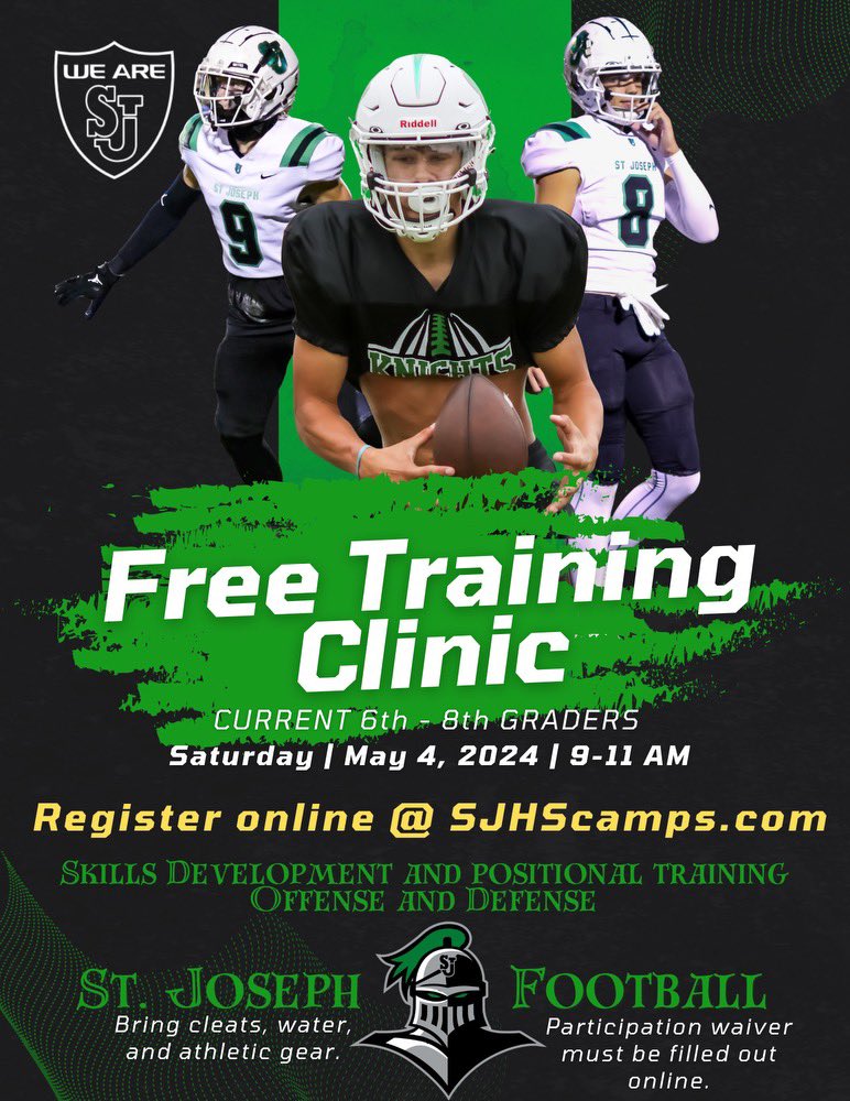 Free Training Clinic, sponsored by AVO training. Come and get some great off season work in. Get after it!