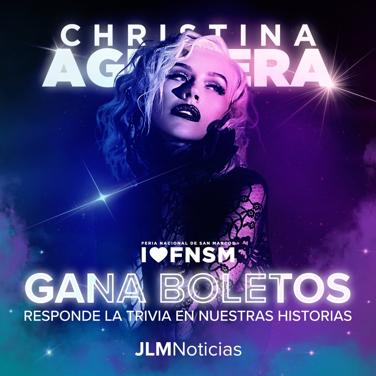 ¿Quieres ganar BOLETOS GRATIS para el concierto de <a href="/xtina/">Christina Aguilera</a> en el #ForoDeLasEstrellas para mañana 23 de abril?🎉🎡

Solo necesitas:
1️⃣ Seguir a <a href="/JLMNoticias/">José Luis Morales</a>
2️⃣ Dale ❤️ a esta publicación.
3️⃣ Retwittear nuestra imagen🙌🏻
4️⃣ Comenta #JLMNoticias y tu canción favorita de Christina