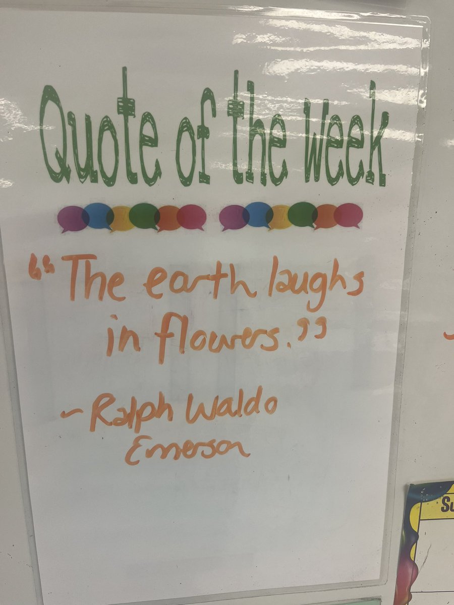 Ideal quote of the week for Earth Day and this beautiful sunny day.