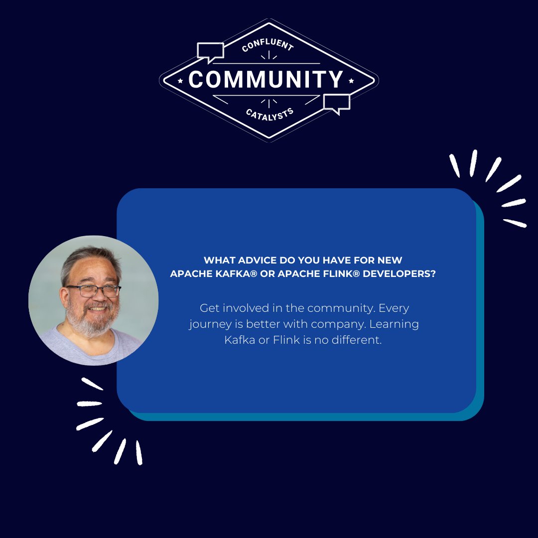Confluent (@confluentinc) on Twitter photo 👋 Meet #ConfluentCatalyst <a href="/daveklein/">Dave Klein</a>! Dave shared with us how he got involved in the community, his favorite Kafka/Flink project, advice for new developers and more! Check out his story below and learn more about our Catalysts of the week here → cnfl.io/3vV53uC 👋 Meet #ConfluentCatalyst <a href="/daveklein/">Dave Klein</a>! Dave shared with us how he got involved in the community, his favorite Kafka/Flink project, advice for new developers and more! Check out his story below and learn more about our Catalysts of the week here → cnfl.io/3vV53uC