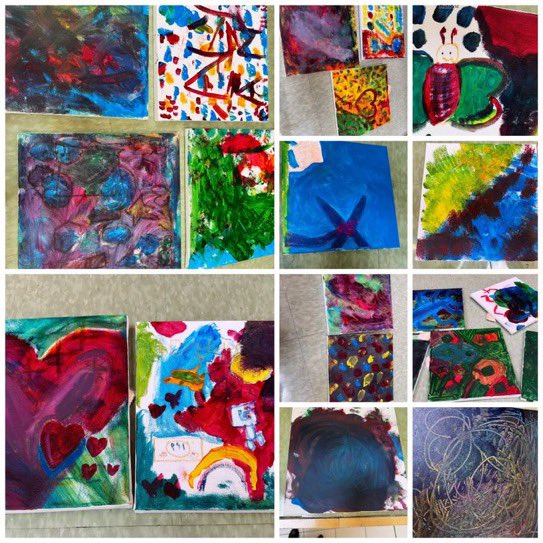 Look at these colourful interpretations of interconnectedness, belonging, expression and fun. Students from Red Willow Public School are amazing. #ArtisticExpression