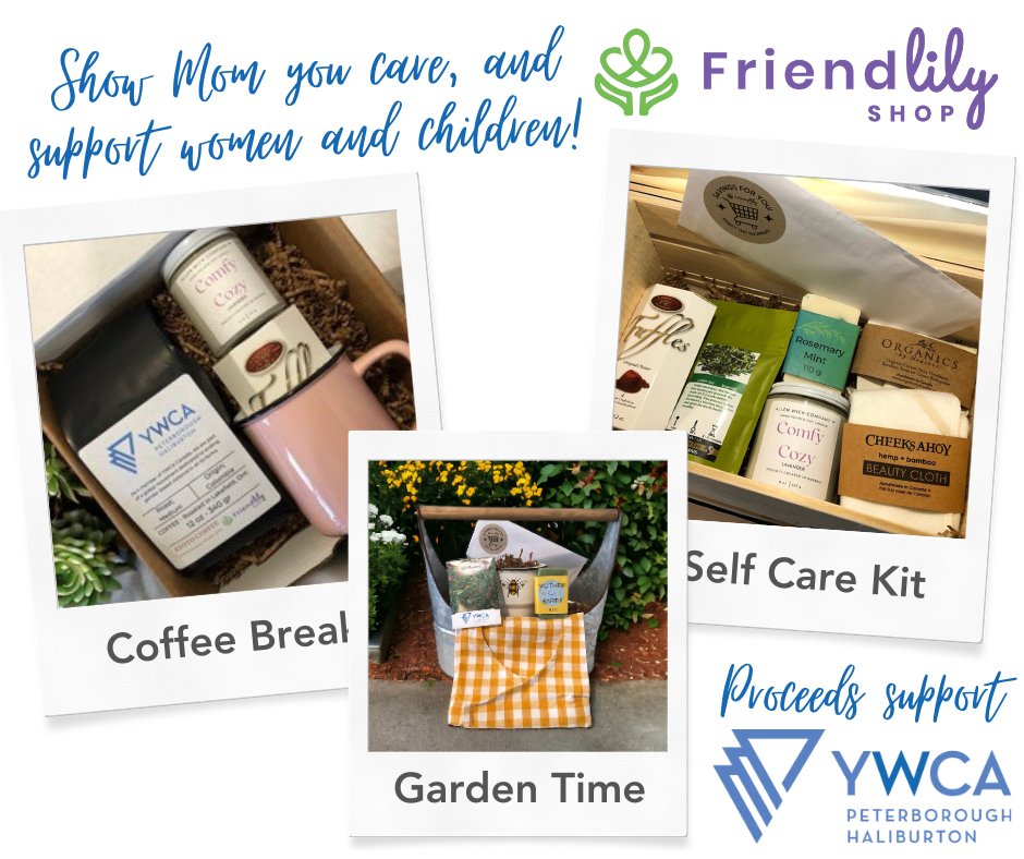 Looking for a meaningful gift for Mother's Day? We've partnered with FriendLilySHOP to offer beautiful gift baskets with local products for gardeners, spa fans, or coffee drinkers. Plus a portion of sales from each basket is donated to the YWCA. friendlilyshop.com/product-catego…