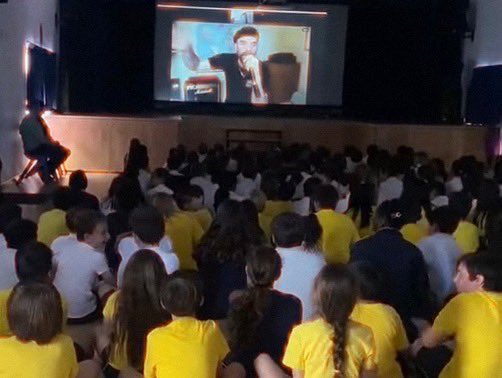 Word Guerrilla went international today…from my office in Northampton all the way to sunny Spain through the power of the internet. Thank you @sunnyviewschool for having me as part of your day. #schoolpoetry #spokenword