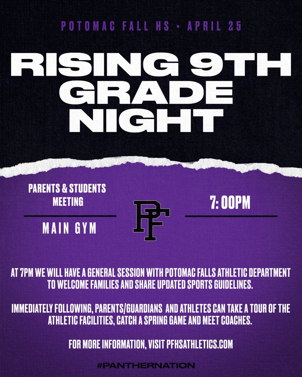 We cannot wait to meet our future Panther Athletes on Thursday Night! @RBMS_Official