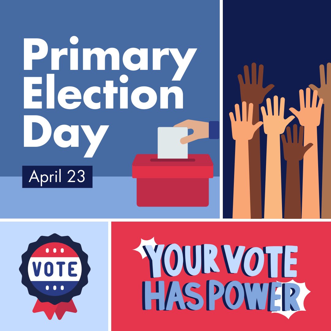 TODAY IS THE DAY! The polls are open so get out and #VOTE! ☑️ Find your polling place at atlas.phila.gov/voting ☑️ Our closest mail-in ballot dropboxes are at the Overbrook Park Library or Shepard Rec ☑️ Make your voice heard!