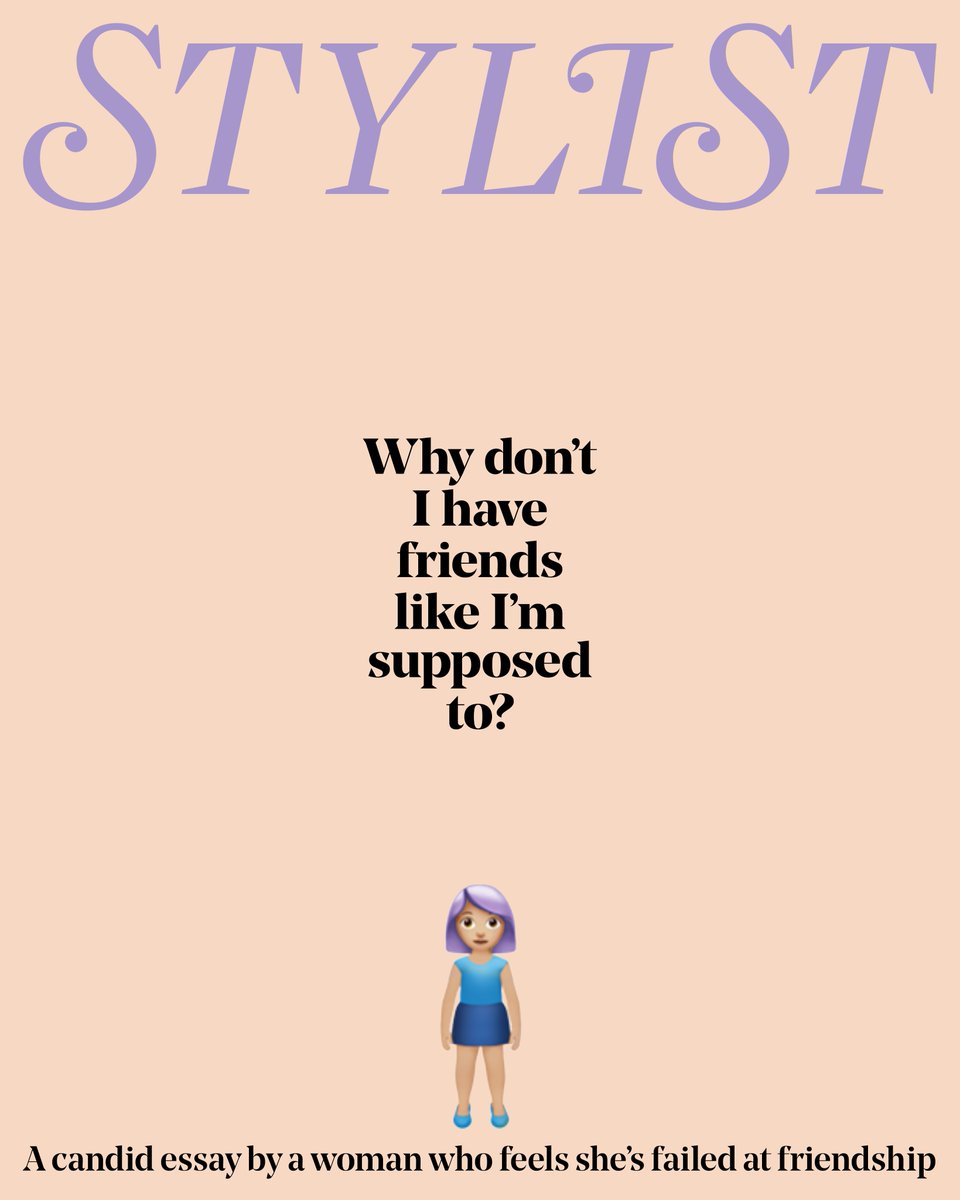 What does it say about you if you don’t have a big friendship group?⁠ ⁠ For this week's Stylist+ cover story, acting digital content director Ellen Scott reflects on the reality of her friendship circle, and why it makes her feel like she's failed. Read: bit.ly/3w7xLIP