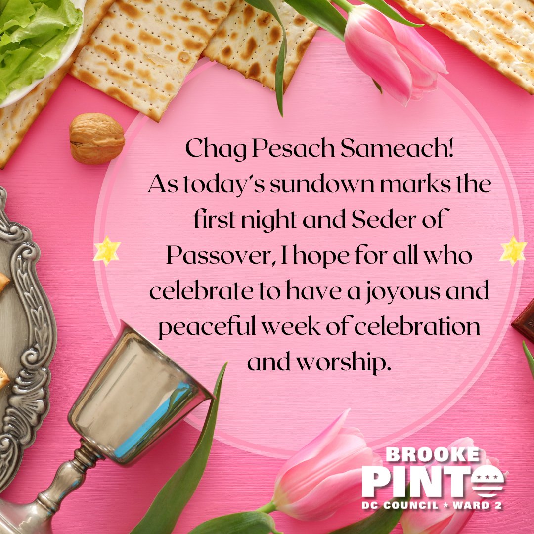 Chag Pesach Sameach! As today’s sundown marks the first night and Seder of Passover, I hope for all who celebrate to have a joyous and peaceful week of celebration and worship. ✡️