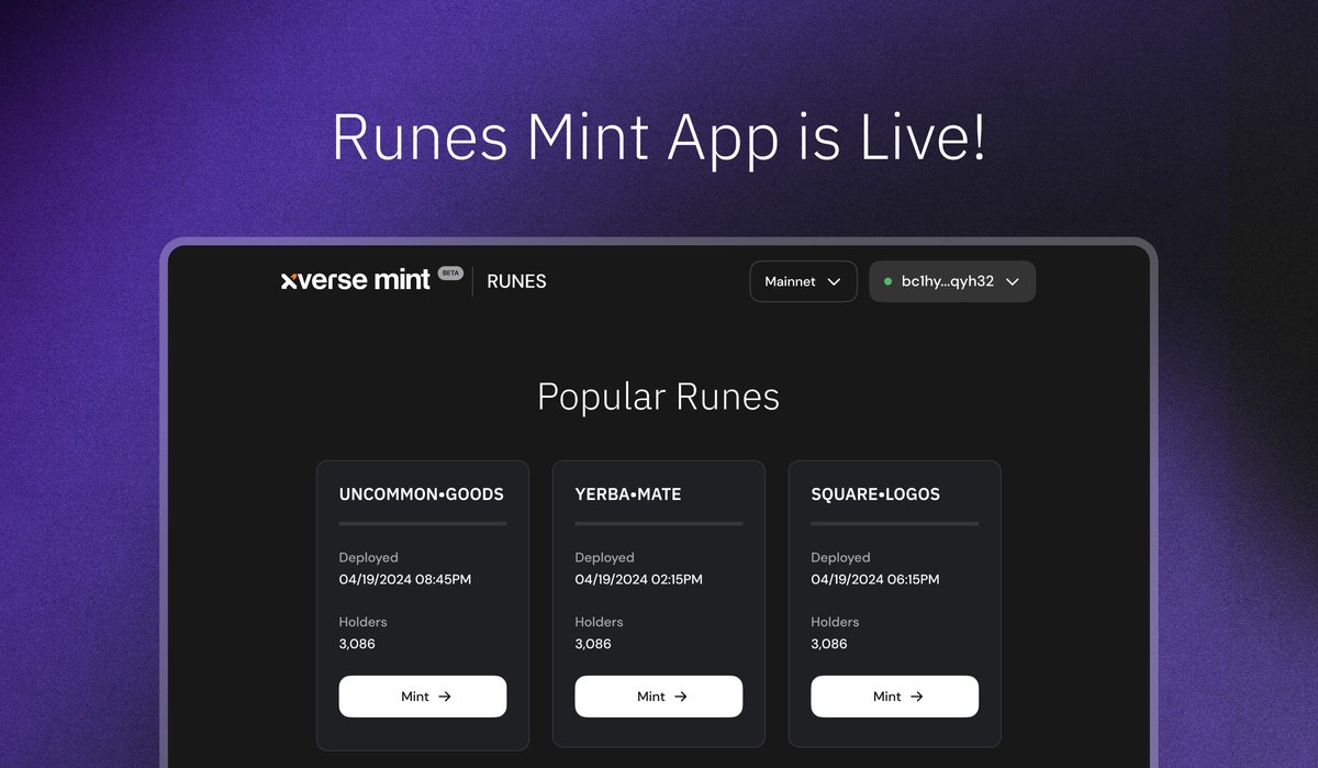 Xverse - Bank on Bitcoin tweet media