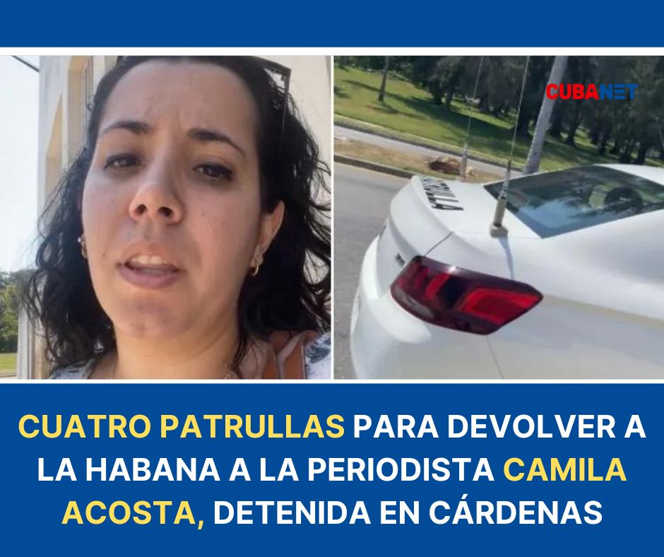 1/ La periodista de CubaNet @CamilaAcostaCu fue detenida este domingo en Cárdenas por la Seguridad del Estado cuando se dirigía a visitar a unos familiares de presos políticos. Abrimos 🧵👇