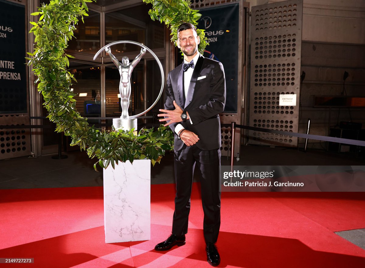 Presenting 5th time Laureus Sportsman of the year! Legendary, Novak Djokovic! 👑 #NoleFam #Djokovic #Laureus24