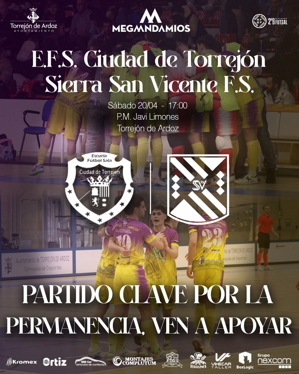 GrupoNexcom's tweet photo. ⚽Nuestra aparición en el cartel dio suerte y Ciudad Torrejón consiguió la permanencia. Vaaale: No fue solo por nosotros... 😎😜 @megaandamios , @Kromex_eu , @MidcarVehiculos , @asadorpolis18 , #Ortiz2001, #MontajesComplutum, #TorreznosTorrejón, #VihecarTaller y #BoxLogic 👏🏼🤩 https://t.co/cKdudyqLlk