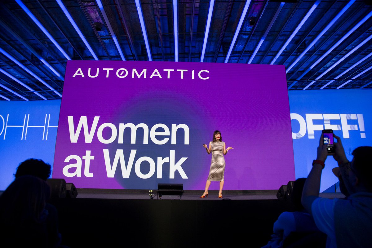 In case you missed the big announcement at @OFFFest Automattic is excited to be sponsoring Women at Work from @Heystudio ! Women at Work is a podcast about female creativity, leadership and feminism. Check it out now! linktr.ee/womenatworkbyh…