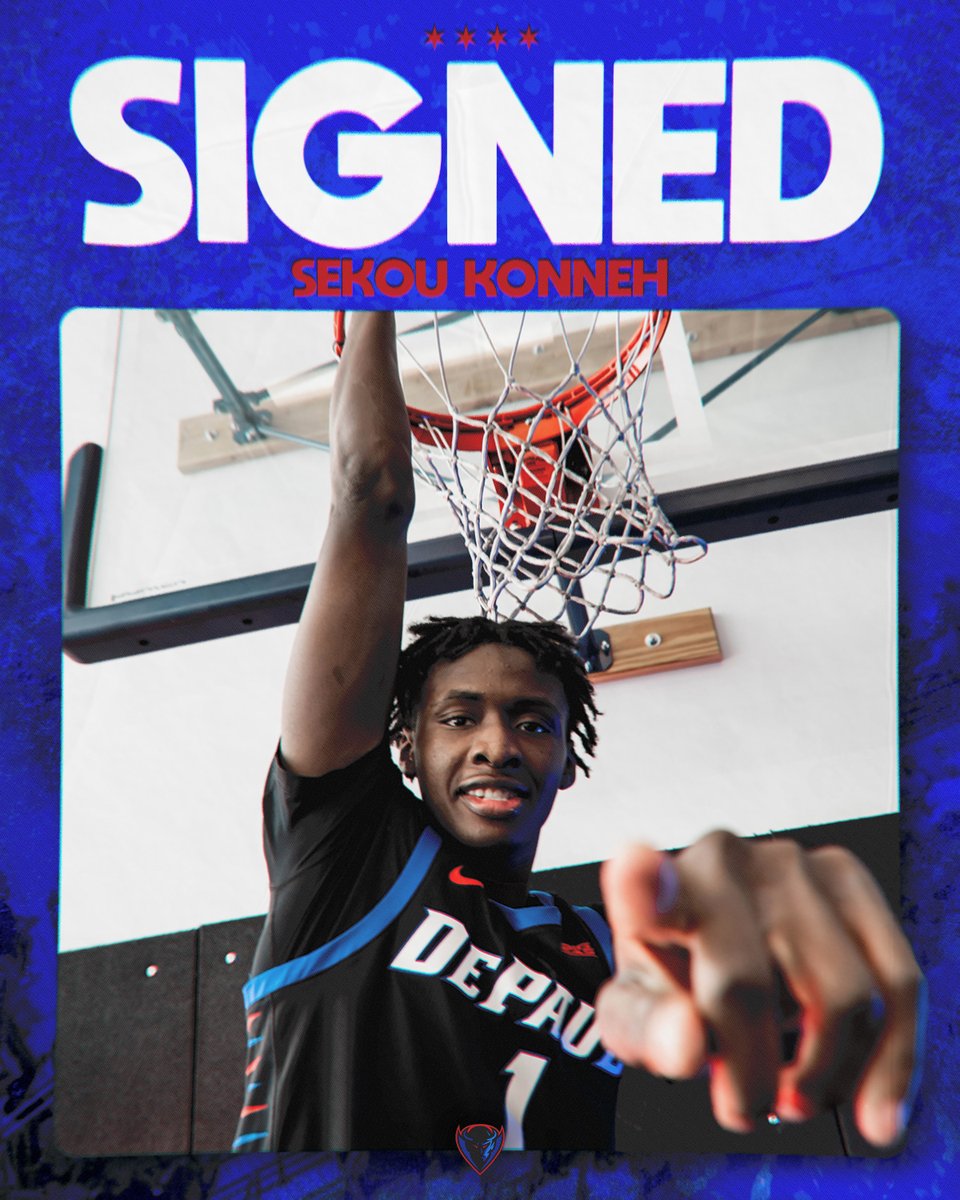 DePaulHoops's tweet photo. Adding to the 2024 class. 

📰 https://t.co/iJFlRdtMlN

#BlueGrit 🔵😈 https://t.co/EosDOvAFjg
