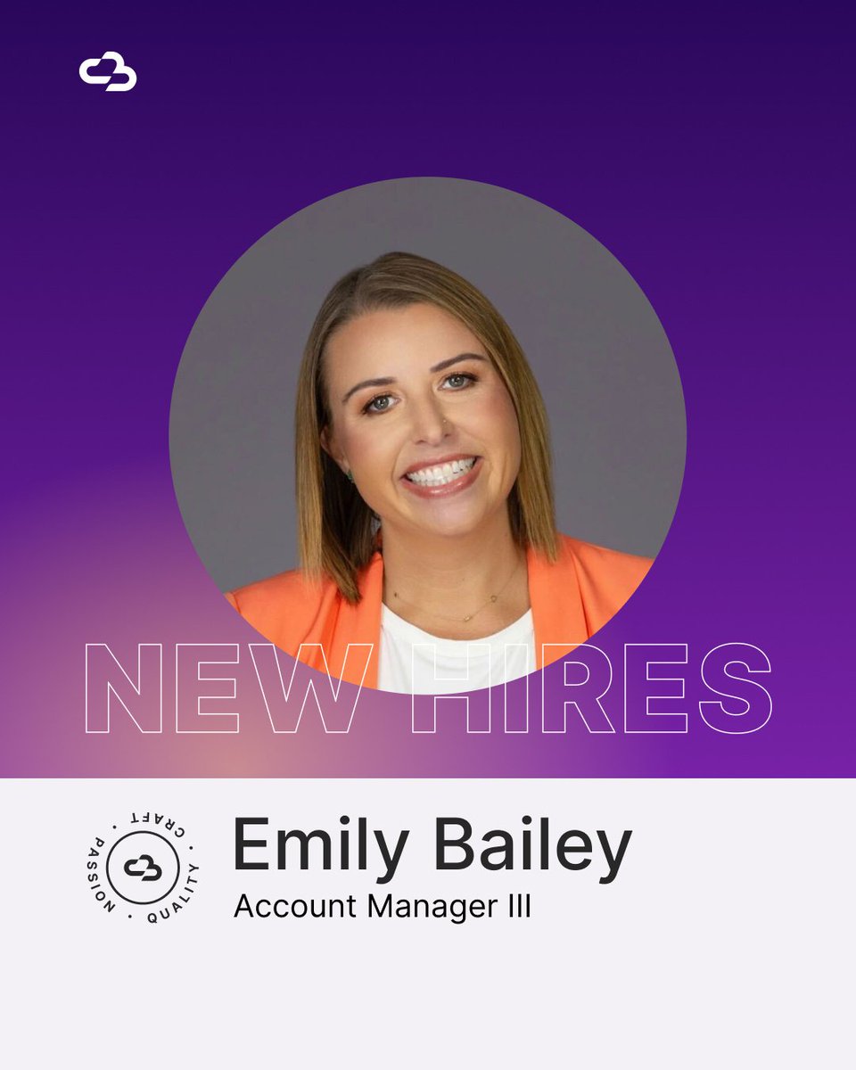 Introducing Emily Bailey, our Account Manager III! With a decade in programmatic advertising, she delivers exceptional results and forges meaningful partnerships! Welcome to the team, Emily!

#ChannelBakers #newhires #welcome #welcometotheteam