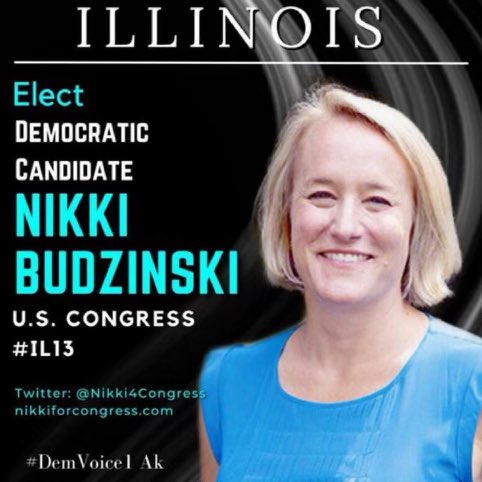 #DemVoice1 #ProudBlue 🧵Illinois - @NikkiBudzinski is a lifelong champion of the IL-13th Congressional District. As an Illinois native, Nikki knows that our communities thrive when the middle class is strong and she has spent her entire 1/3