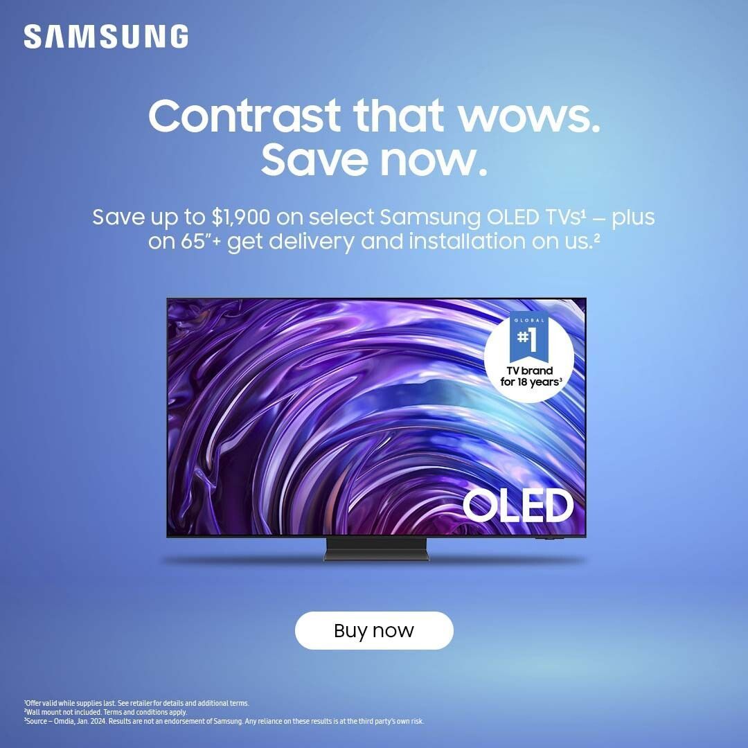 Contrast that wows. Save now. buff.ly/44etVKK #Samsung