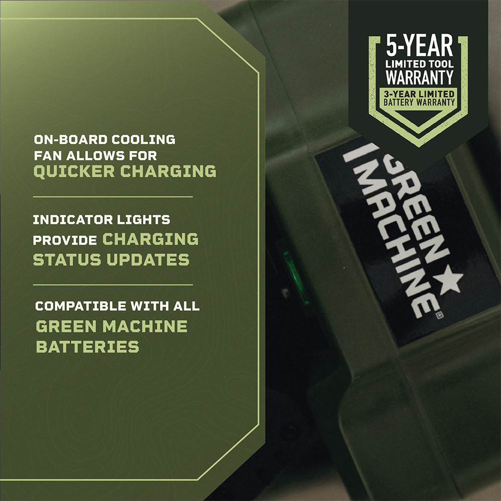 Charging your #GreenMachine batteries couldn't get any easier.

ow.ly/Plsc50QVWSg