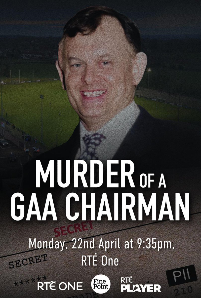 Coming up on @rte in five minutes, documentary on the murder of #SeanBrown