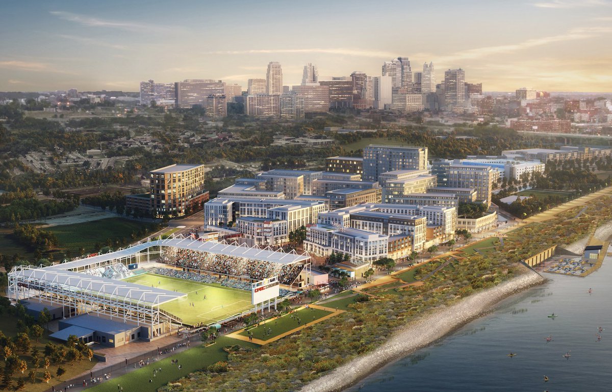 .@thekccurrent announced plans for a 20-acre mixed-use district next to the CPKC Stadium, set to be completed before the 2026 FIFA Men’s World Cup 🏗️ It will be the first women’s pro sports-adjacent mixed-use development 🤩