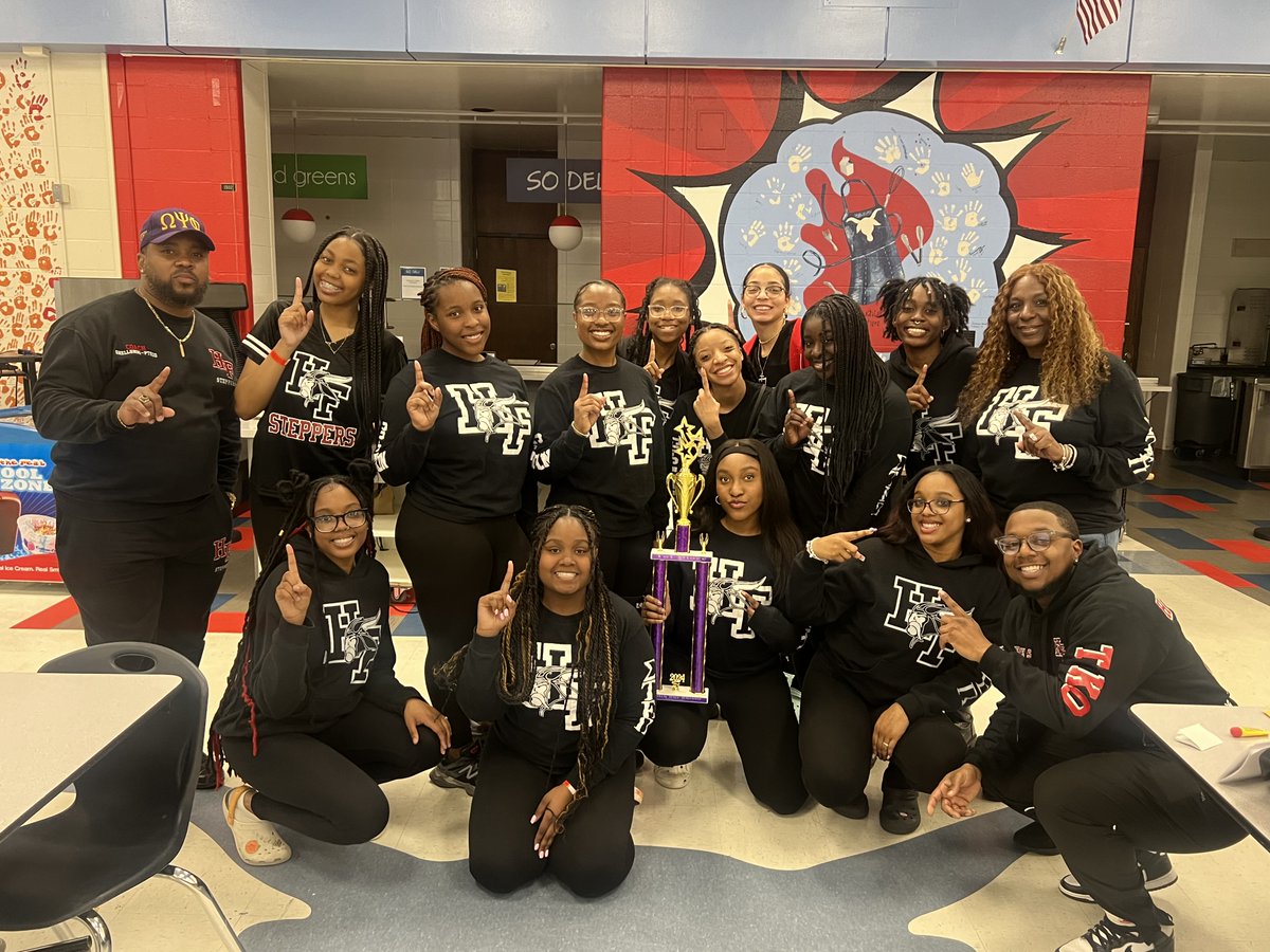 HF Steppers took home another 1st place trophy at the 'Watch The Throne' Competition in St. Louis, competing against 16 teams from around the world! This marks the second back-to-back 1st place finish this season; their final competition is in Bolingbrook this weekend. #GoVikings