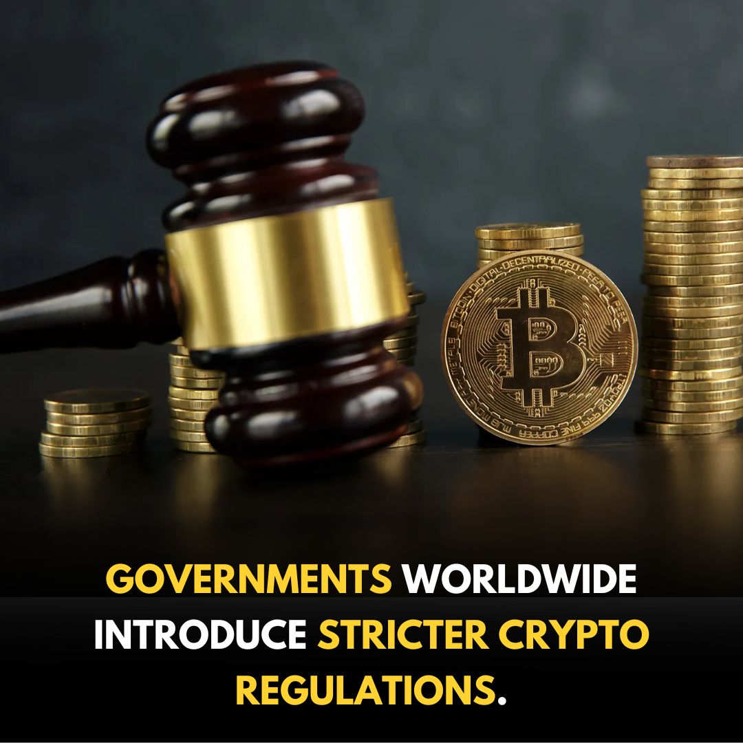 Governments worldwide tighten crypto regulations, signaling a new era of scrutiny. 📜 Stay informed as the regulatory landscape evolves.  

#CryptoRegulation #GlobalCrypto #RegulatoryNews