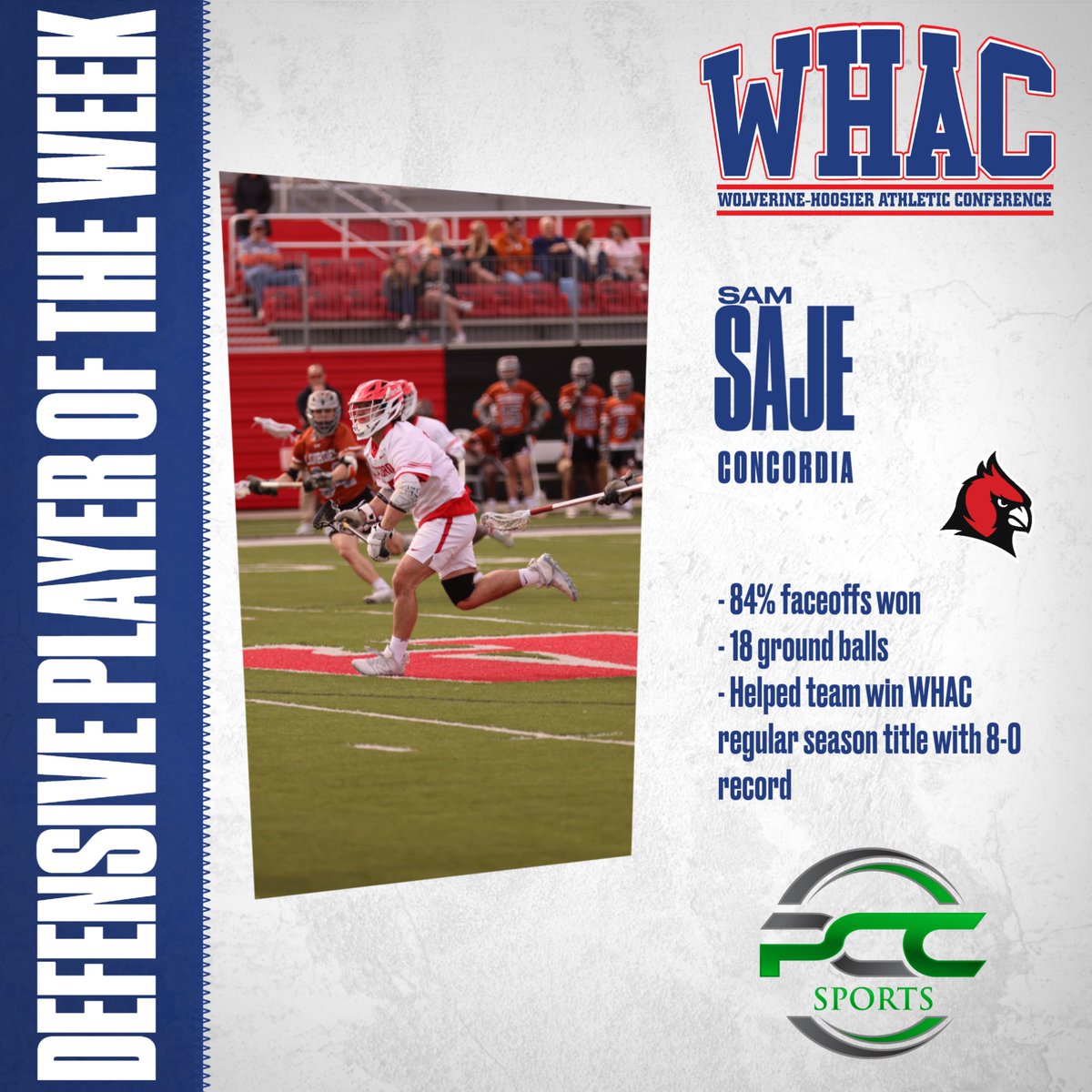 WHACAthletics's tweet photo. Congratulations to our final Men's Lacrosse Players of the Week for the 2024 season! https://t.co/sY4fUQUnp4